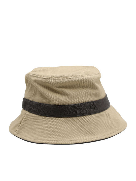 Calvin Klein Υφασμάτινo Καπέλο Bucket Μπεζ