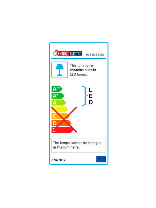 Horoz Electric Deckenstrahler mit Eingebauter LED und Natürliches Weiß Licht