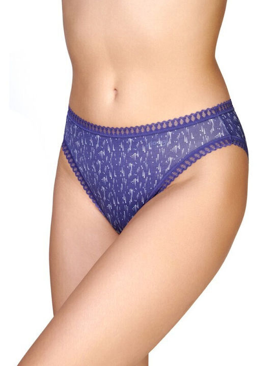 Cotton Women's Slip 3Pack With Lace Blue
