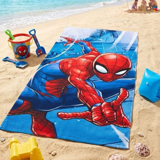 Παιδική Πετσέτα Θαλάσσης 100% Microfiber Spiderman 70x140cm 88246-4