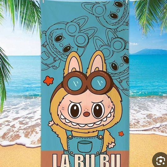 Παιδική Πετσέτα Θαλάσσης 100% Microfiber Labubu 70x140cm 88246-3