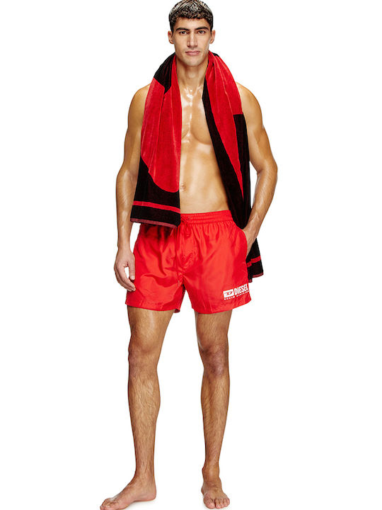 Men's Swimwear Shorts Red with Patterns