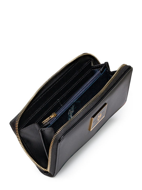 Große Damenbrieftasche Schwarz
