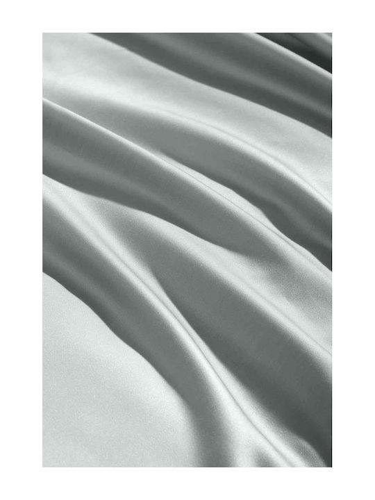 Charisma Bettwäsche-Set Überdoppel mit Gummiband 160x200+40cm. Silver 4Stück