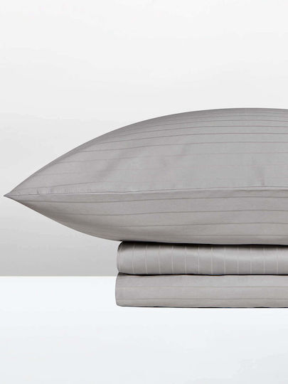 Charisma Bettwäsche-Set Überdoppel mit Gummiband 160x200+40cm. Elegance Grey 4Stück