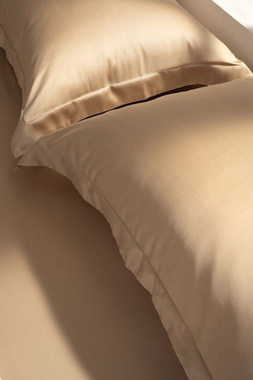 Charisma Sheet Sets Queen with Elastic 160x200+40cm. Rich Gold 4pcs