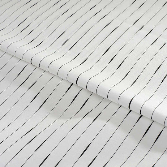 Hauz Limited Edition King Size Bed Sheets Set with Rubber Hugger 180x200+40cm White (3 Pieces)