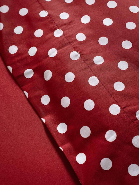 Royal Sateen Signature Dots Σετ Σεντόνια Υπέρδιπλα 240x260εκ. Red (4τμχ)