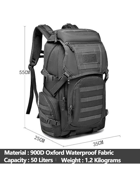 Backpack Αδιάβροχο 50lt Μαύρο