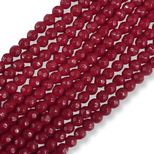 Rote Jade Quarz Perlen 5mm Rote