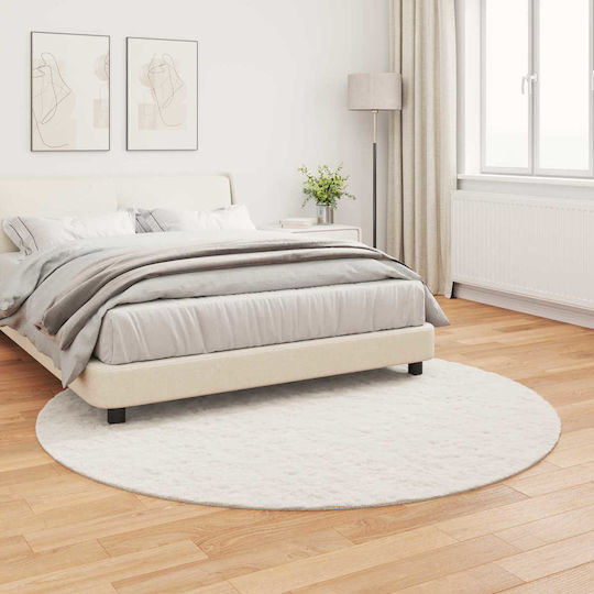 vidaXL Χαλί Στρογγυλό Μπεζ Φ200cm