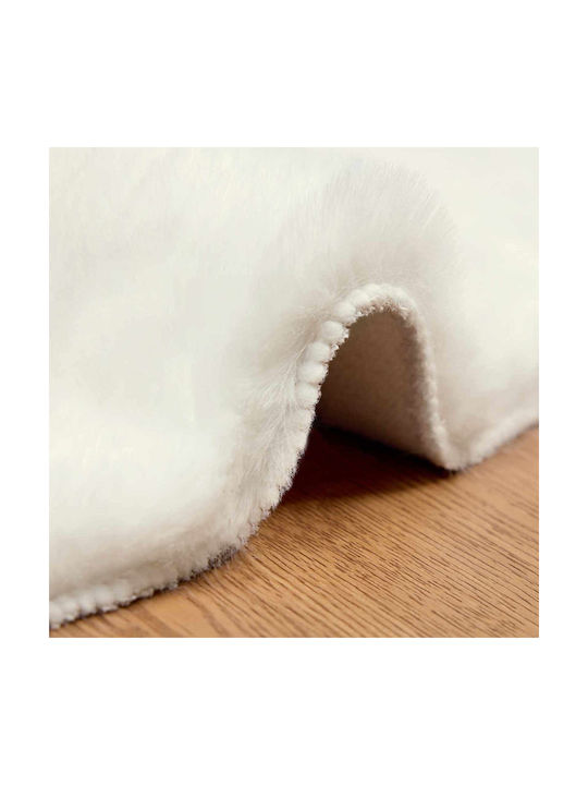 vidaXL Teppich Rund Synthetisch,Polyester/Cotton/Leather Beige