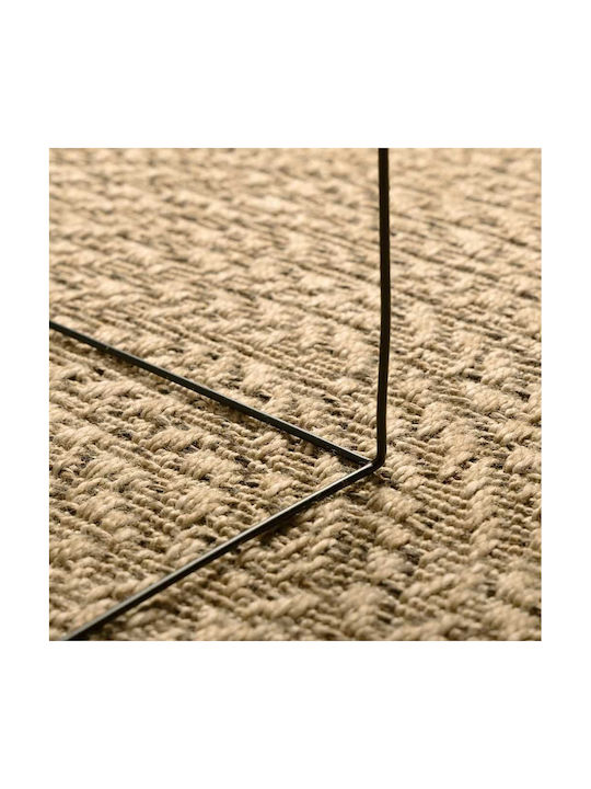 vidaXL Rug Outdoor Rectangular Brown