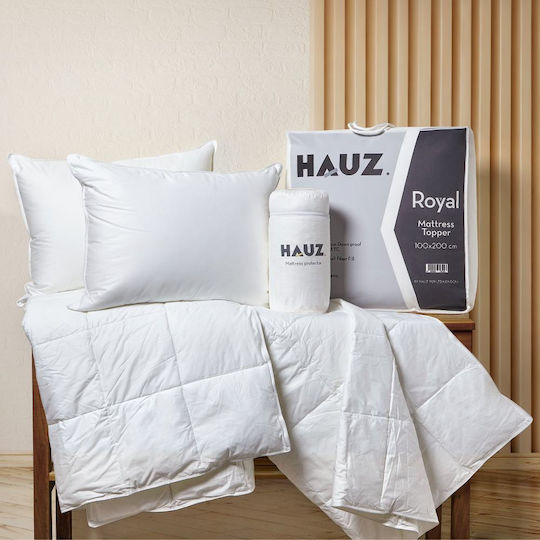 Hauz Matratzentopper Royal Halb-Doppel Polyester mit Gummibändern 120x200cm