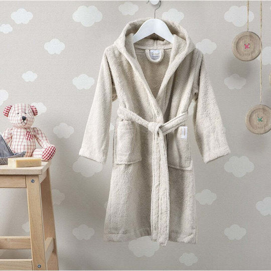 Aigaion Παιδικό Μπουρνούζι Nua Linen mit Kapuze