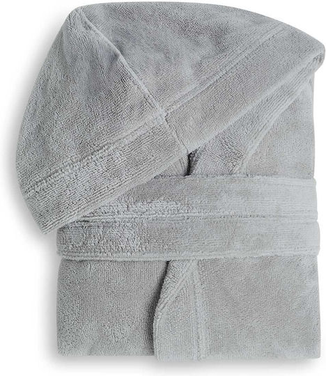 Cannon Kids Hooded Bathrobe Grey
