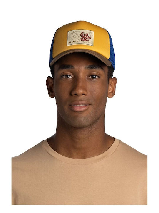 Buff Kids' Hat Jockey Fabric Trucker Yellow