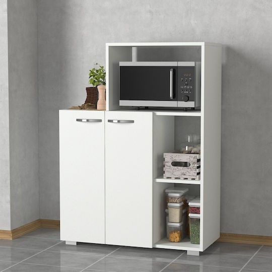 Boden Küchenschrank Weiß 90x40x123cm