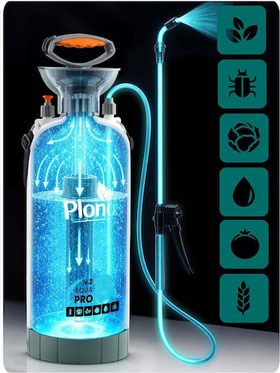 Plonos Pulverizator cu Presiune cu Capacitate de 8l 2.76bar în Culoare Gri