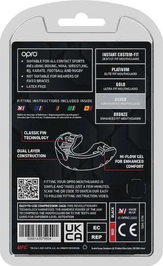 Opro UFC Silver Mouth Guards BKR
