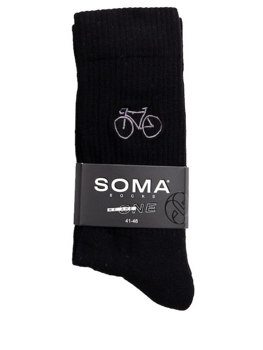 Soma Men's Socks with Patterns Black