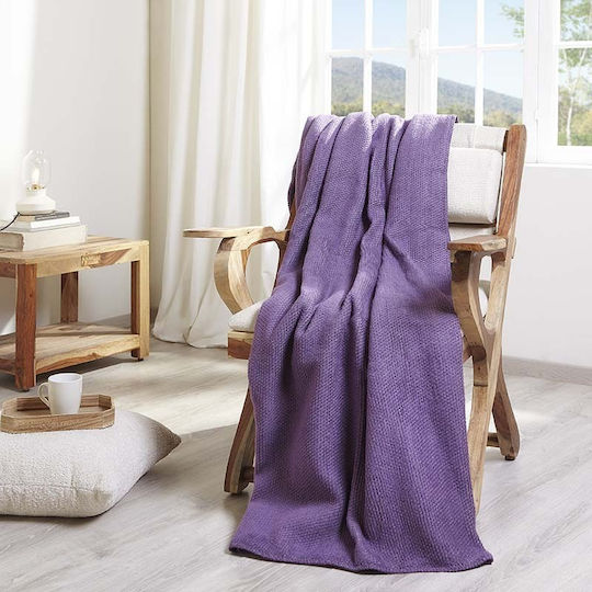 Cannon Pătură Simplă Din Bumbac Fresh 170x220 Cm Lila