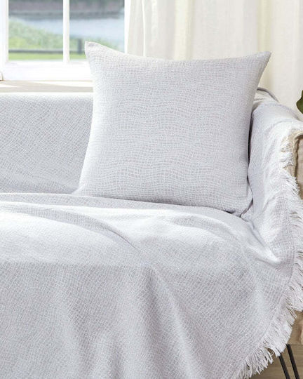 Bed&Bath Față de Pernă Decorativă din 100% Bumbac Albă 57x57cm