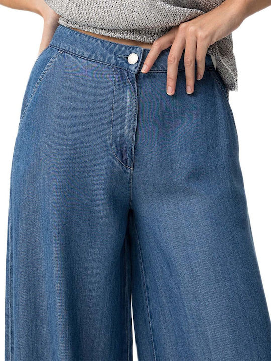 Ψηλόμεσο Γυναικείο Jean Παντελόνι σε Wide Γραμμή