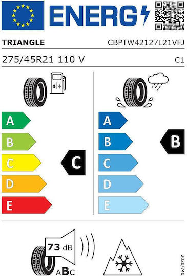 Winter Tire Triangle Effexwinter Tw421 275/45r21 110v/xl