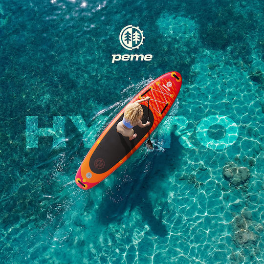 Peme Hydro Φουσκωτή Σανίδα SUP με Μήκος 3.2m Sunset Orange