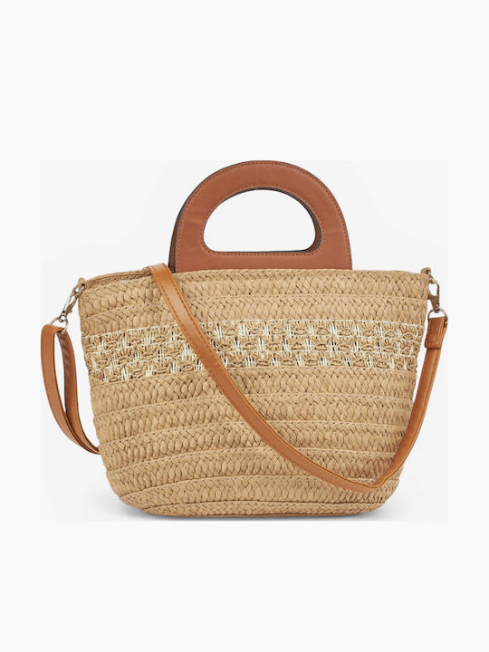 Rattan Gestrickte Damenhandtasche Handtasche Beiges