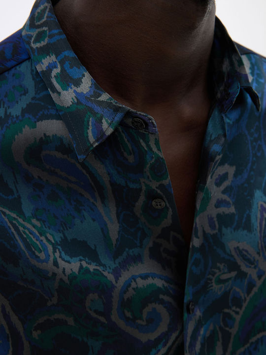 Long Sleeve Blue Shirt