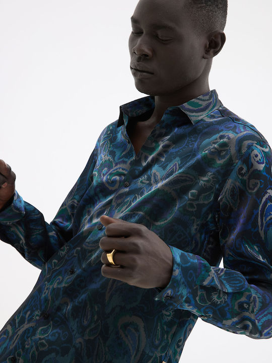 Long Sleeve Blue Shirt