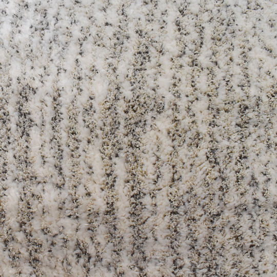 Shaggy Geometric Χαλί Ορθογώνιο Cream Grey 240x300cm
