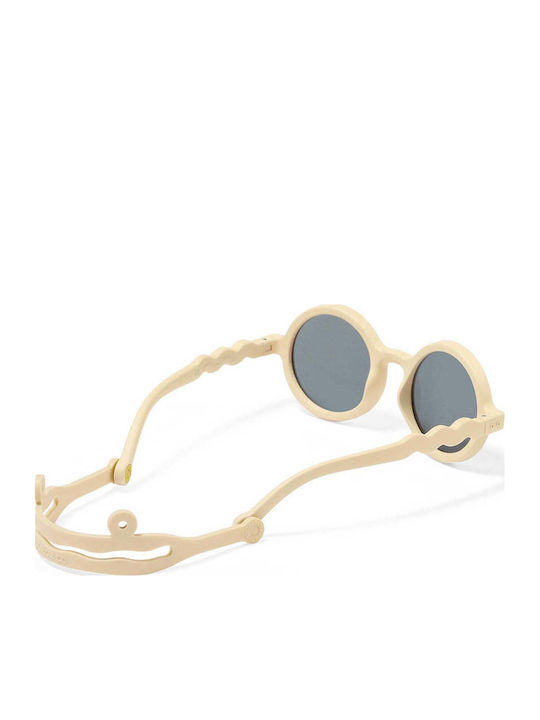 Olivio & Co Classic Στρογγυλά Παιδικά Γυαλιά Ηλίου με Polarized Φακό Μπεζ
