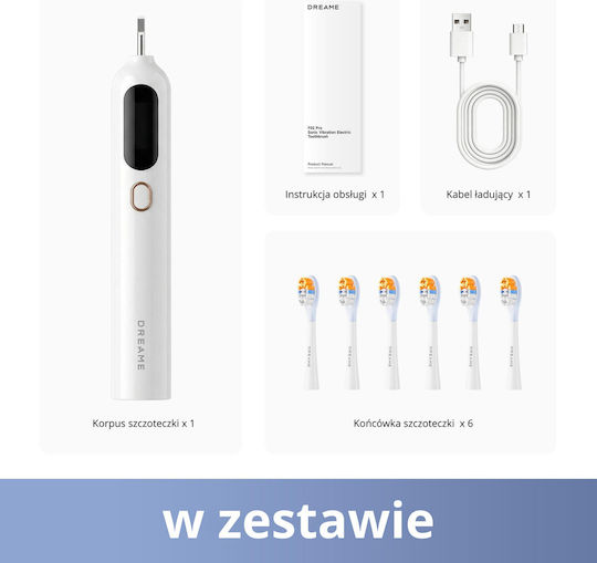 Dreame F02 Pro Соничен Комплект Четка За Зъби Бял