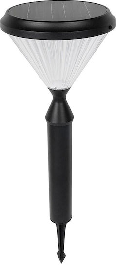 GloboStar Veggie Ηλιακό Φωτιστικό Δαπέδου Κολωνάκι 10W 500lm Ψυχρό Λευκό 6000K με Φωτοκύτταρο IP65 26x26x60εκ.