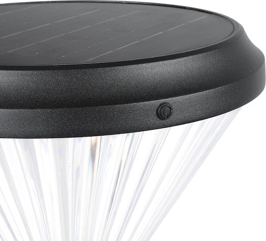GloboStar Veggie Ηλιακό Φωτιστικό Δαπέδου Κολωνάκι 10W 500lm Ψυχρό Λευκό 6000K με Φωτοκύτταρο IP65 26x26x60εκ.
