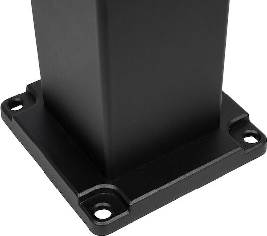 GloboStar Veggie Ηλιακό Φωτιστικό Δαπέδου Κολωνάκι 10W 500lm Ψυχρό Λευκό 6000K με Φωτοκύτταρο IP65 19.5x19.5x60εκ.