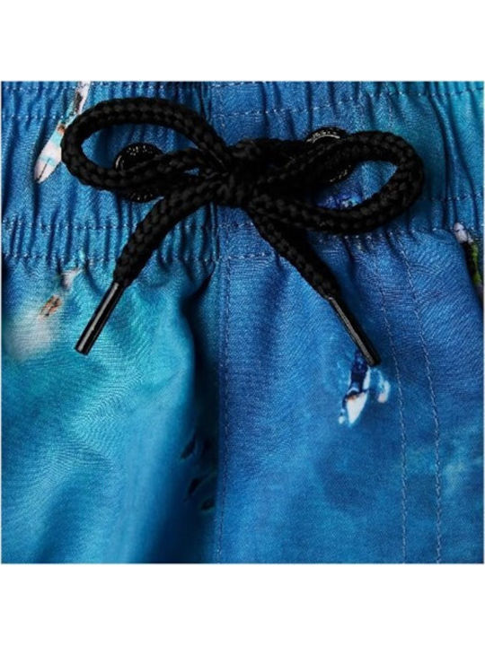 Men's Swimwear Shorts Blue with Patterns