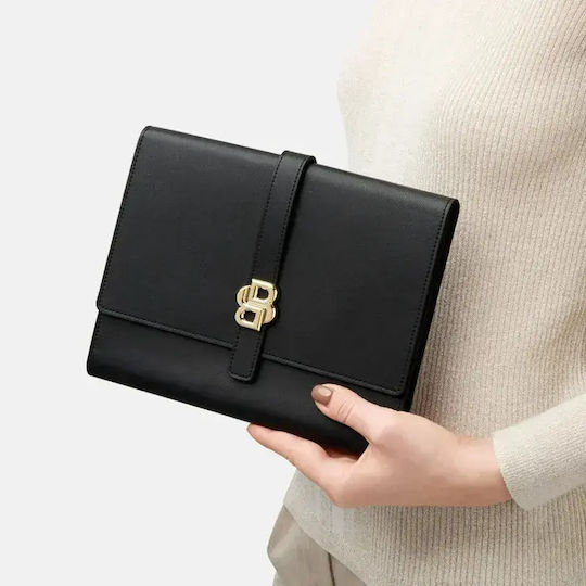 Hugo Boss Double B Folder A5 Black & Gold