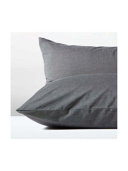 Aigaion Set Față de Pernă Negre 51x91cm.
