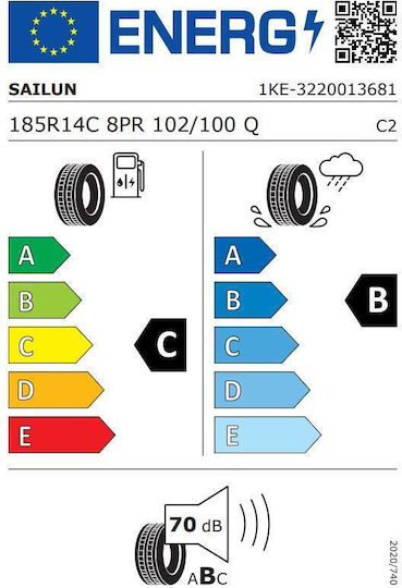 Sailun Sl87n Summer Tire 185r14c 102/100q