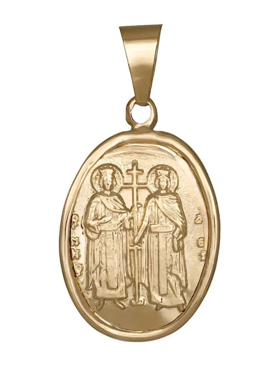 Pendant Shape Constantine Coin Gold 9K