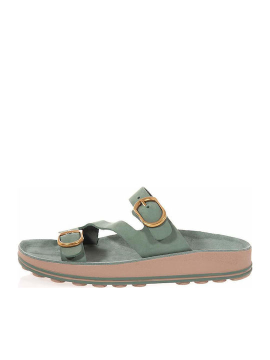 Marta Leather Women's Anatomic Sandals Turquoise
