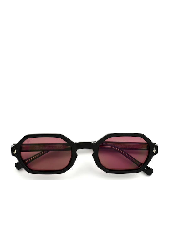 Red Raven Jackie Unisex Γυαλιά Ηλίου με Μαύρο Σκελετό και Καφέ Φακό 0000183280