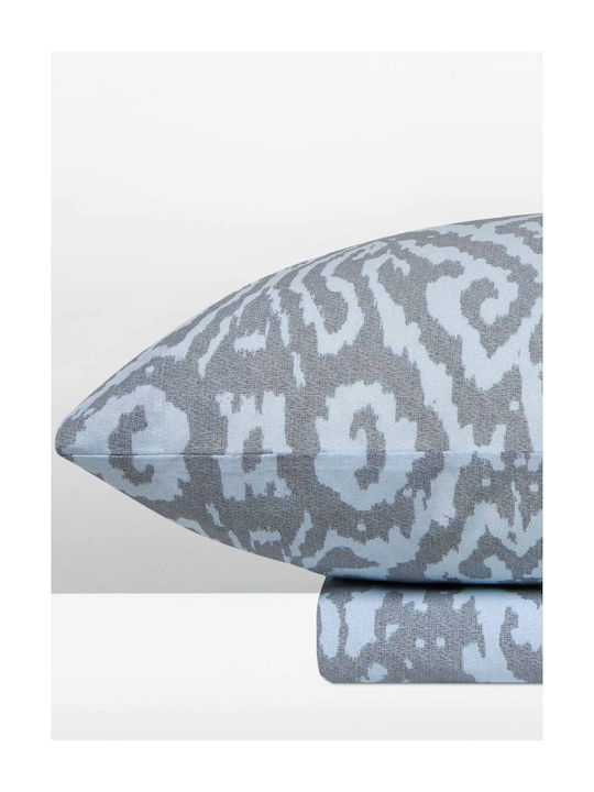 Aigaion Cotton Duvet Cover Set 170x250cm Single With Pillowcase Paradise Arabesque Sky