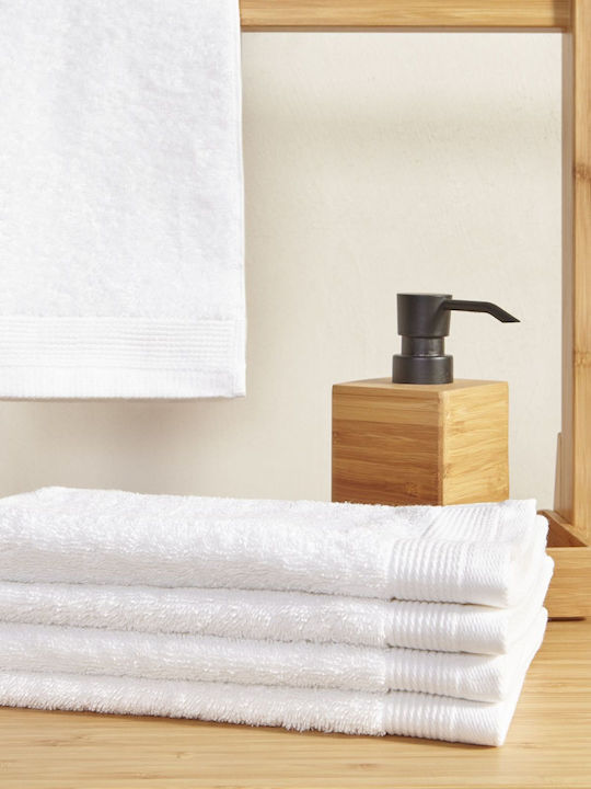 Bed&Bath Hand Towel Air Jet 30x50cm White Weight 500gsm