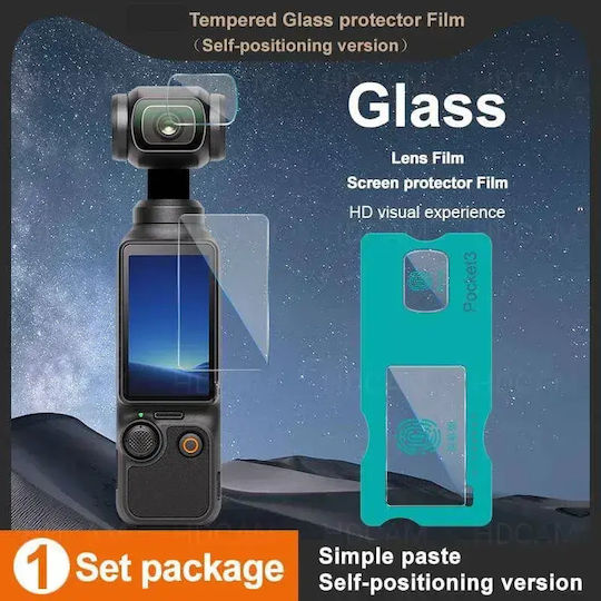 Protecții din Sticlă Easyframe Pentru DJI Osmo Pocket 3 Ambele Ecrane Lentilă