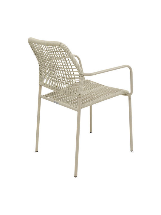 Metallic Dining Room Chair Gray 54x57x84cm